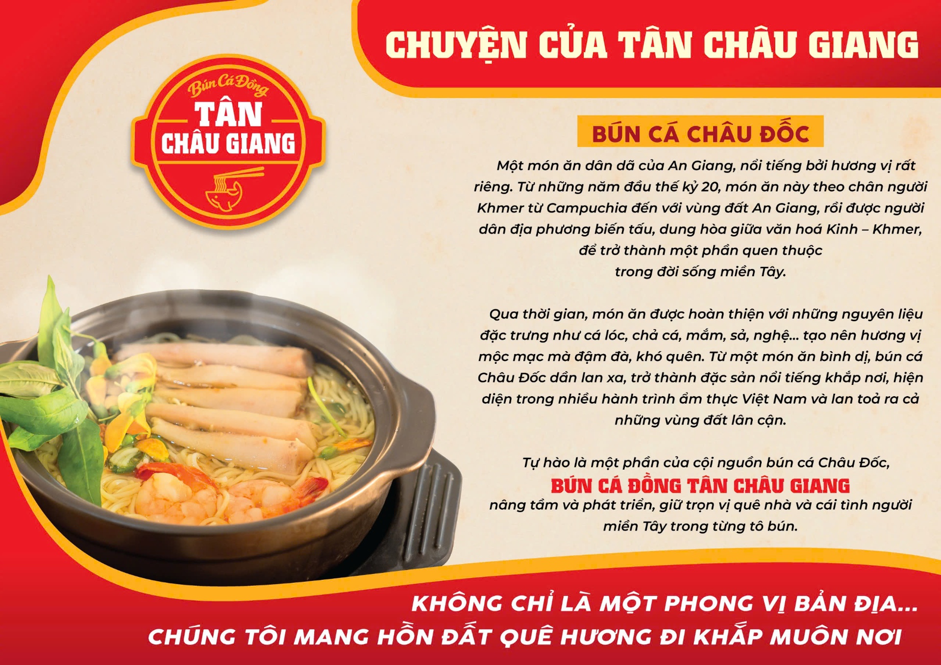 Bún cá Châu Đốc - câu chuyện thương hiệu Tân Châu Giang